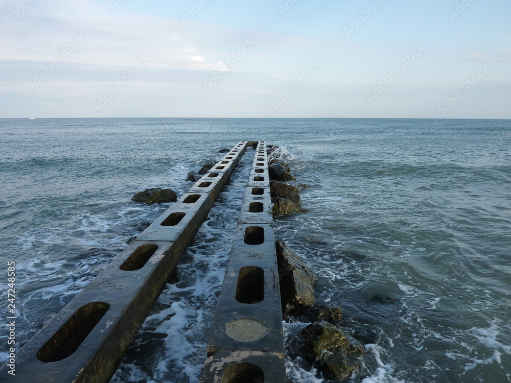 Fototapeta premium Meer Grenze