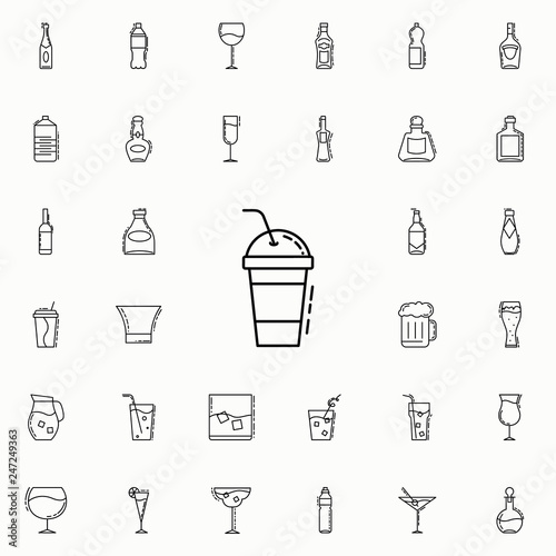 glass of juice dusk icon. Drinks   Beverages icons universal set for web and mobile