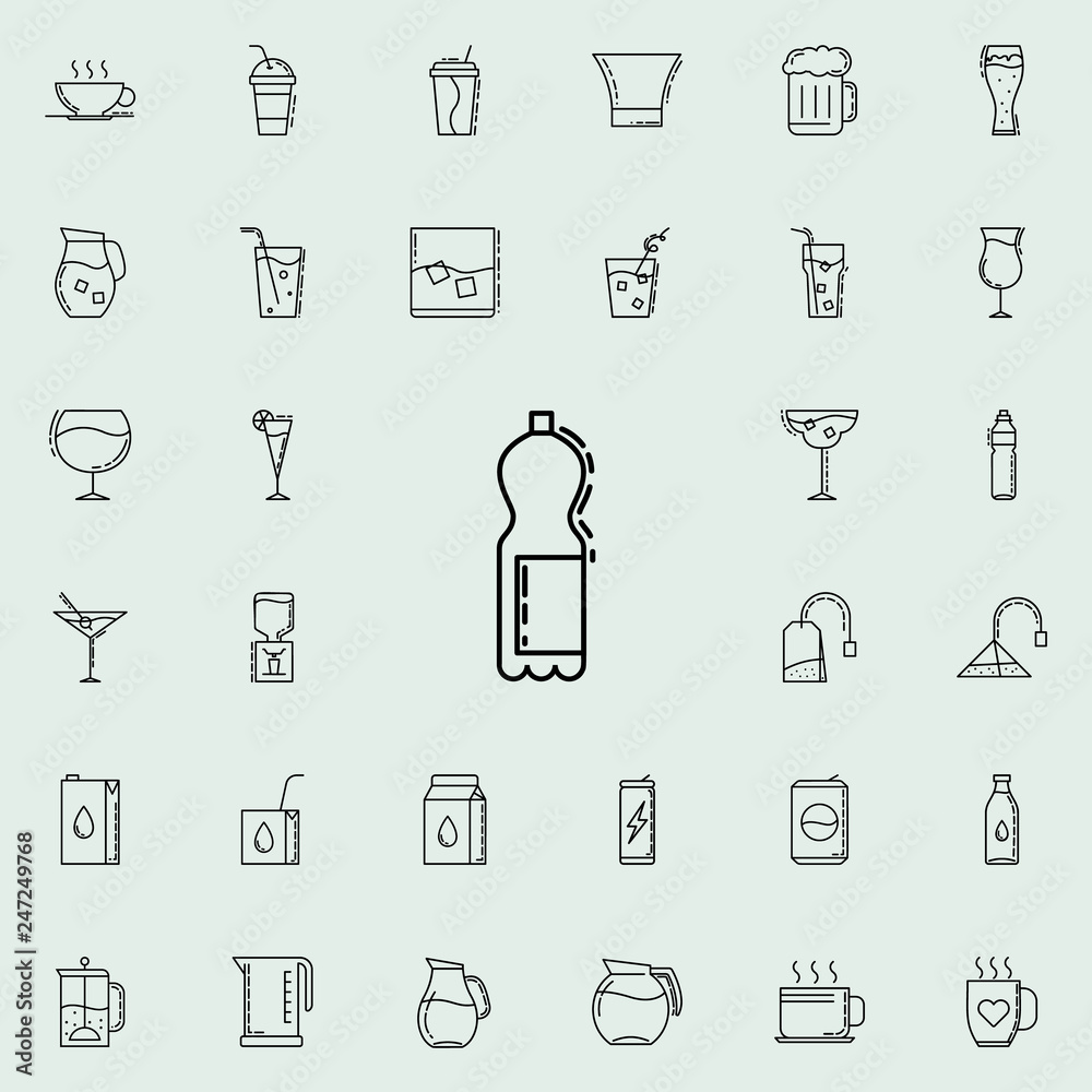 bottle of soda dusk icon. Drinks & Beverages icons universal set for web and mobile bottle of soda dusk icon. Drinks & Beverages icons universal set for web and mobile