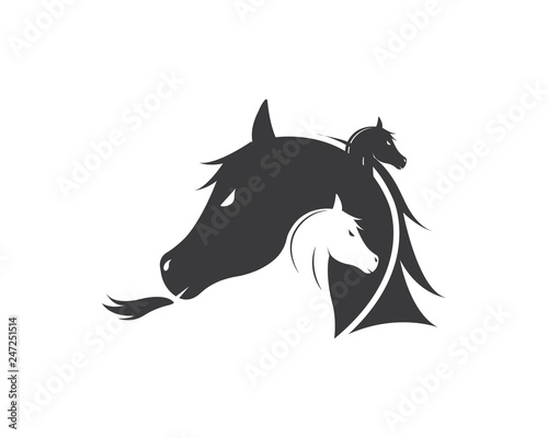 Horse Logo Template Vector illustration