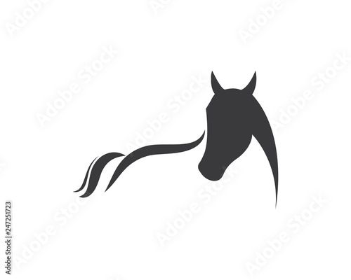 Horse Logo Template Vector illustration