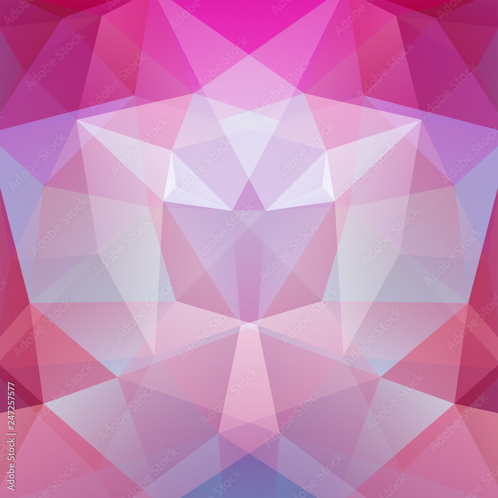 Obraz premium Abstract geometric style background. Vector illustration. Blue, pink colors.