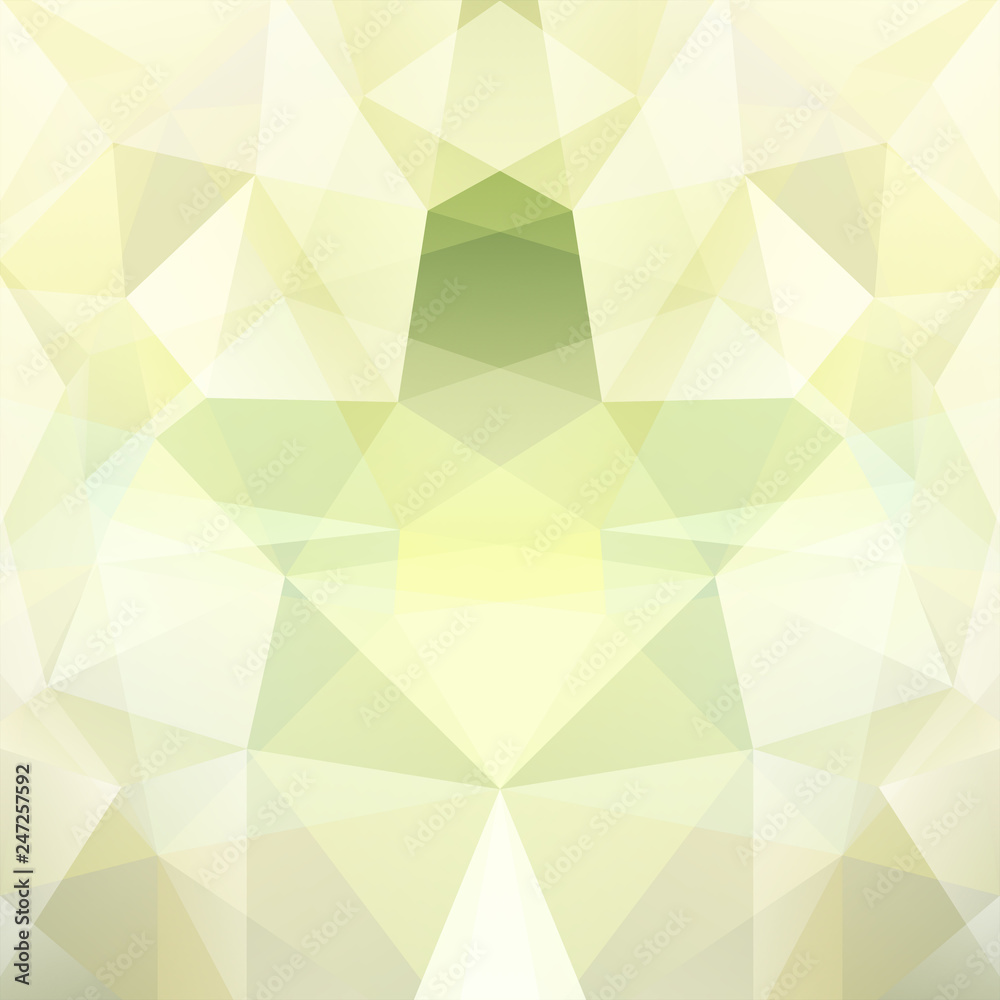Obraz premium Abstract geometric style background. Vector illustration. Pastel green, white colors.