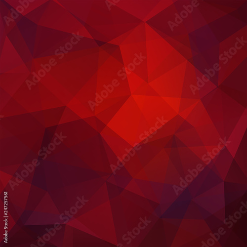 Abstract geometric style red background. Vector illustration