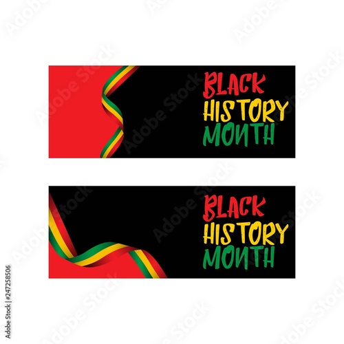 Black History Month Vector Template Design Illustration