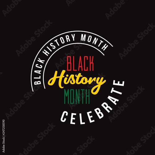 Black History Month Vector Template Design Illustration