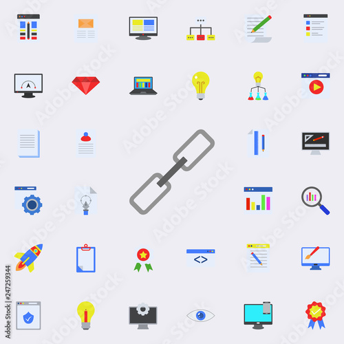 blockchain colored icon. Programming sticker icons universal set for web and mobile