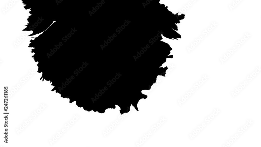 Ink Bloom on white Ink bleed Bloom.