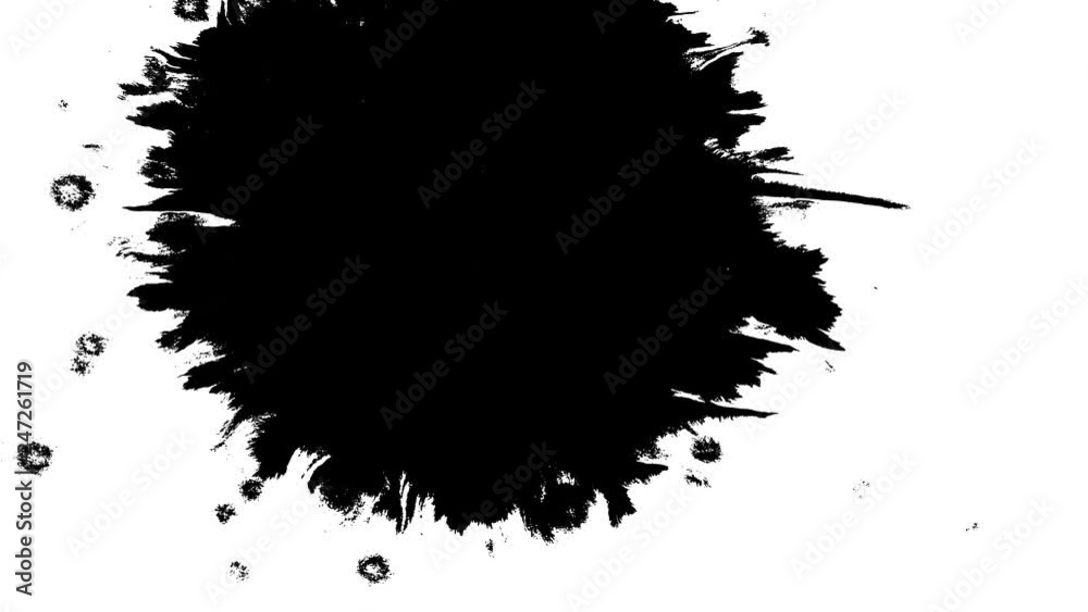 Ink Bloom on white Ink bleed Bloom.