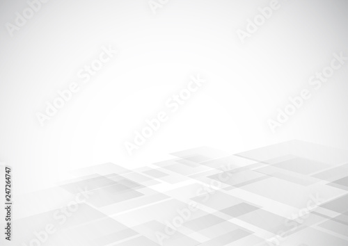 Abstract technology white and gray color modern background design, White geometric texture. Vector Illustration