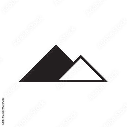 Mountain icon Vector illustration  EPS10.