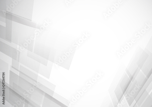 Abstract technology white and gray color modern background design, White geometric texture. Vector Illustration © royyimzy