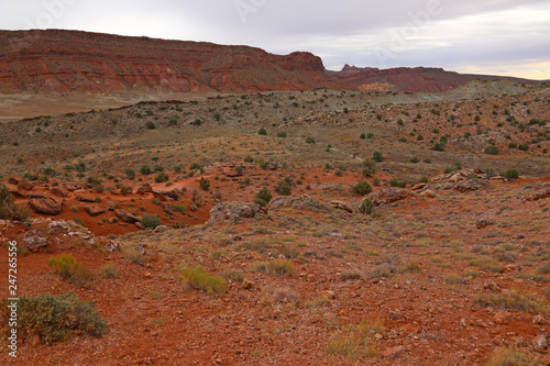 A view of Cache Valley near the lower delicate arch viewpoint in Arches National Park, Utah.