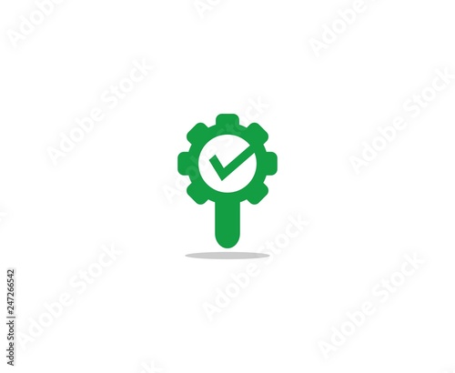 Magnifying glass logo