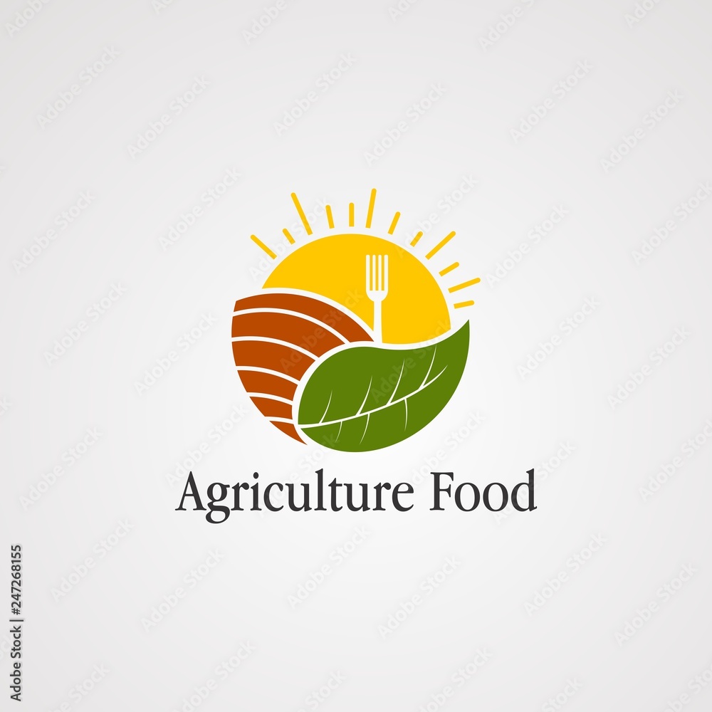abstract logo agriculture food concept abstract logo agriculture food concept