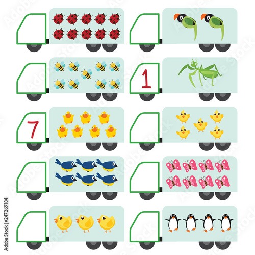 animals worksheet vector design