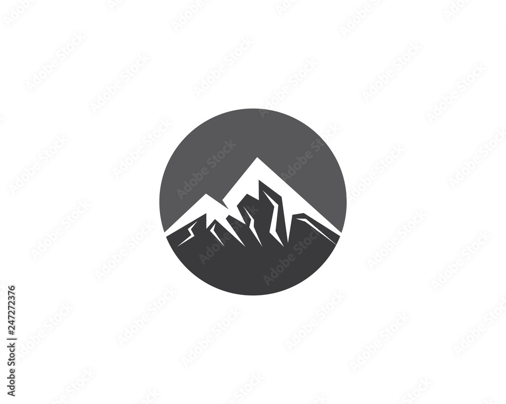 Mountain logo template Mountain logo template