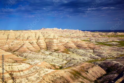 Eroding textures of the Badlands National Park South Dakota