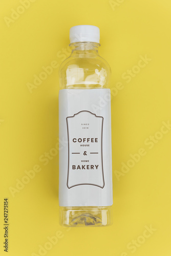 Water bottle mockup photo