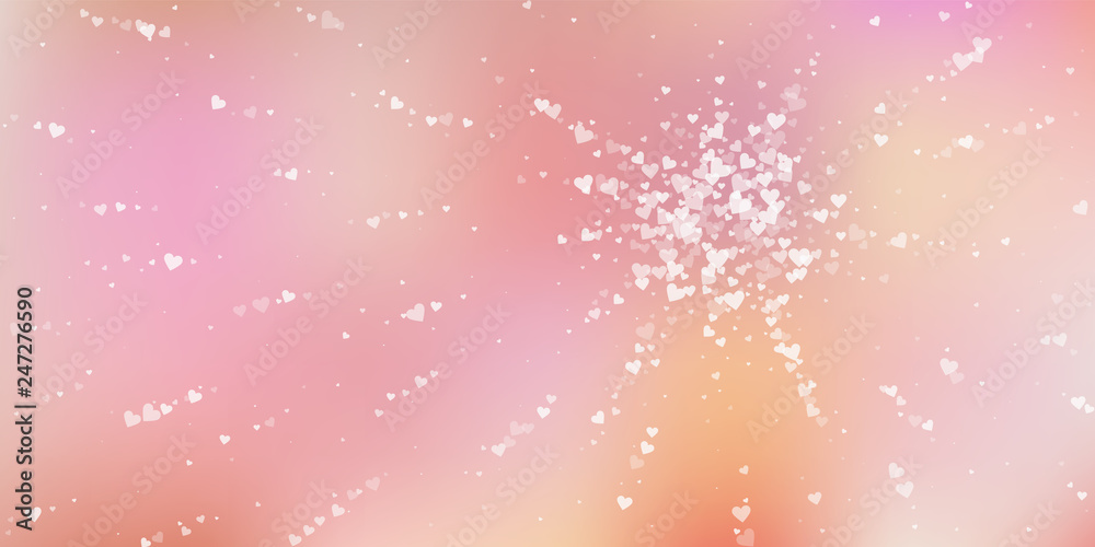 White heart love confettis. Valentine's day explos White heart love confettis. Valentine's day explos