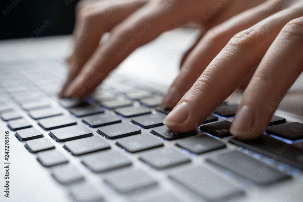 woman using laptop, searching web, browsing information, having workplace at home woman using laptop, searching web, browsing information, having workplace at home
