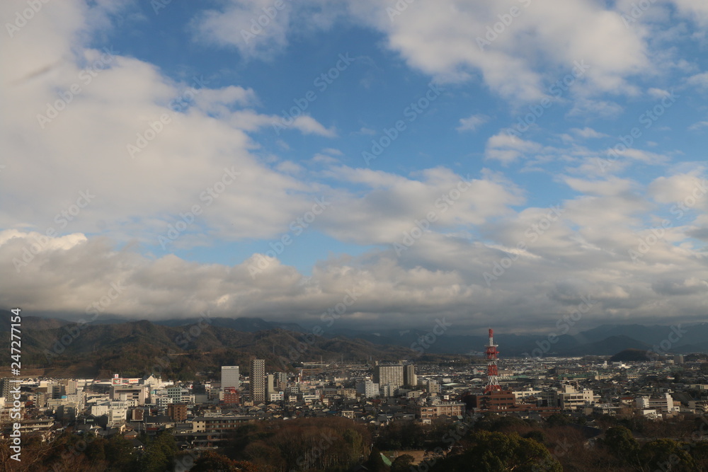 Obraz premium 天守からの景色