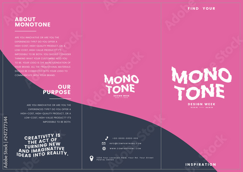 Marketing collateral: leaflet template