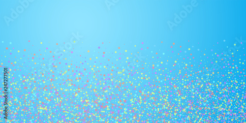 Festive confetti. Celebration stars. Colorful star