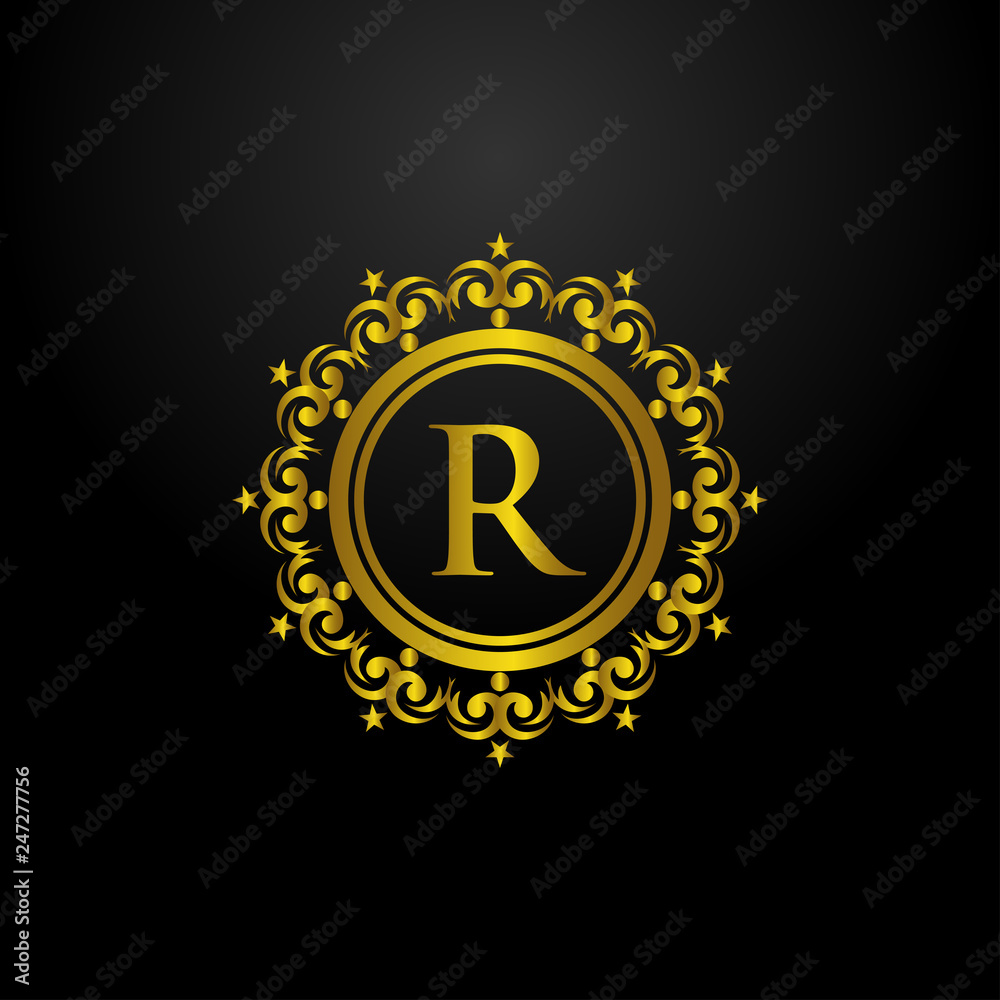 Naklejka premium Luxury Circle Logo