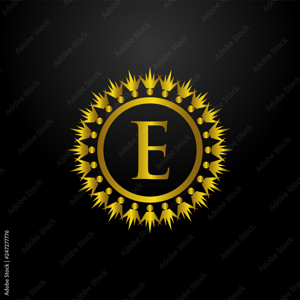 Naklejka premium Luxury Circle Logo