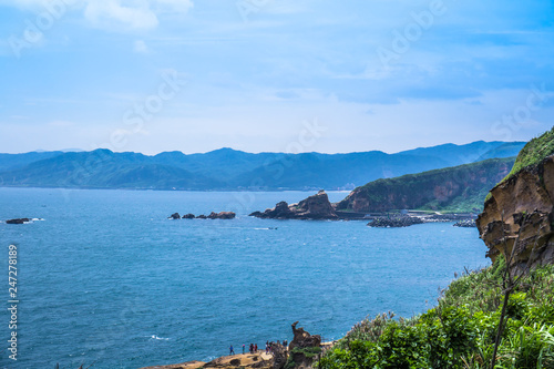 Yehliu is a cape on the north coast of Taiwan. It’s known for Yehliu Geopark, a landscape of honeycomb and mushroom rocks eroded by the sea.