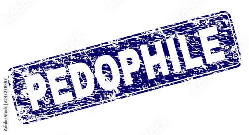 Foto PEDOPHILE stamp seal watermark with grunge style