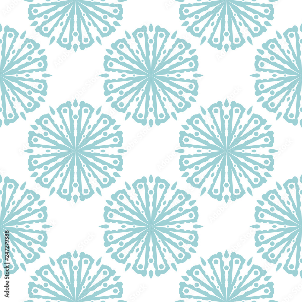 Floral seamless background. Blue pattern on white Floral seamless background. Blue pattern on white