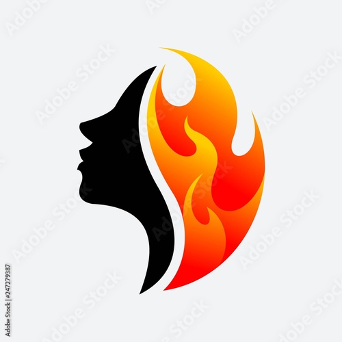 Women and Fire vector