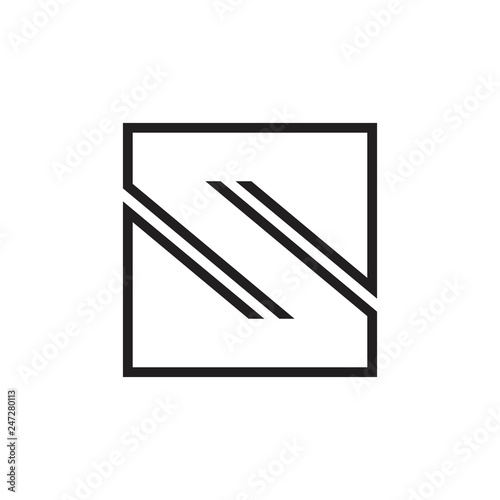 letter s square geometric lines arrows logo vector