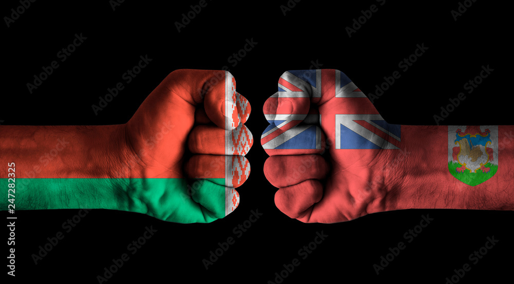 Fototapeta premium Belarus vs Bermuda