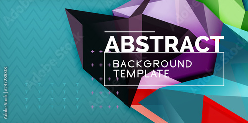 Triangular low poly background design