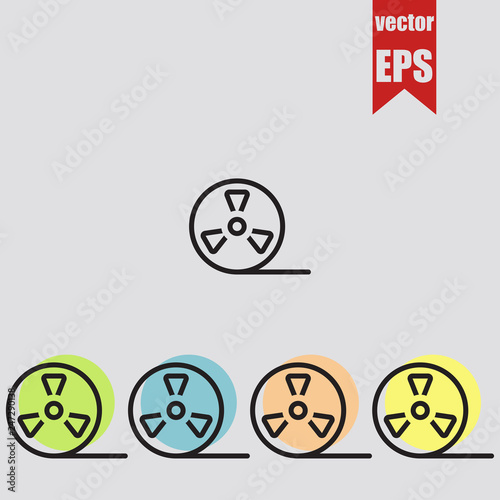 Bobbin icon.Vector illustration.