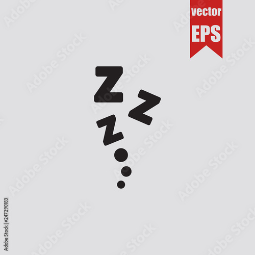 zzz sleep icon.Vector illustration. photo