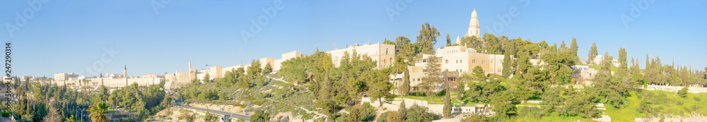 Jerusalem old city and Mount Zion