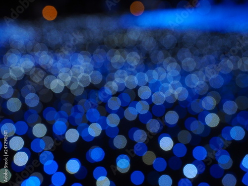 Photography bokeh, blurred christmas illumination