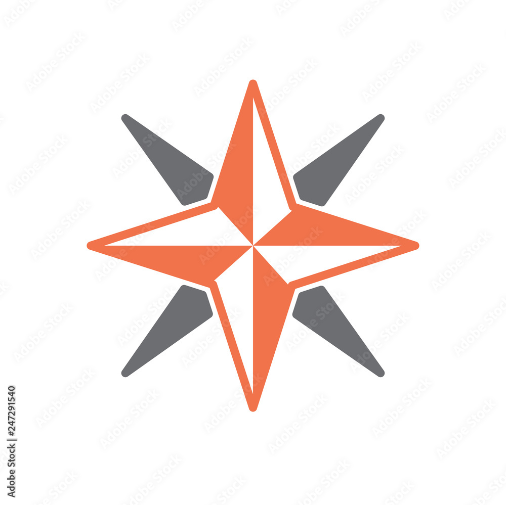 Navigation compass icon on white background for graphic and web design, Modern simple vector sign. Internet concept. Trendy symbol for website design web button or mobile app Navigation compass icon on white background for graphic and web design, Modern simple vector sign. Internet concept. Trendy symbol for website design web button or mobile app