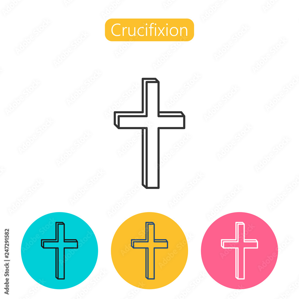 Christian cross icon.