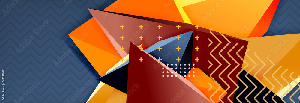 3d triangular shapes geometric background. Origami style pattern with triange shapes for decorative design. Poster design. Line design. Modern presentation template 3d triangular shapes geometric background. Origami style pattern with triange shapes for decorative design. Poster design. Line design. Modern presentation template