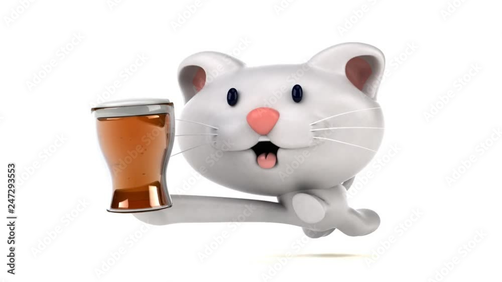 Fun cat running - 3D Animation Fun cat running - 3D Animation