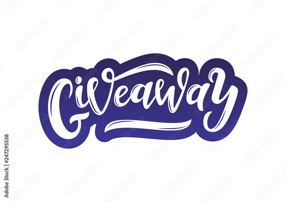 Giveaway hand drawn lettering Giveaway hand drawn lettering