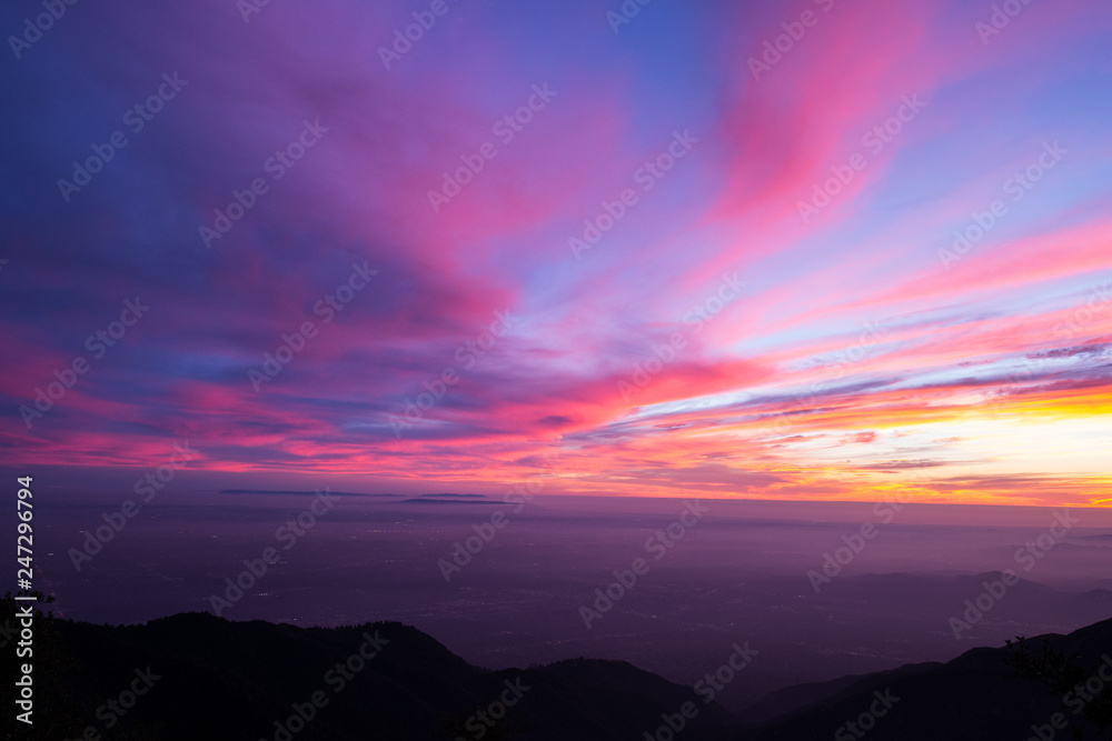 Fototapeta premium sunset in the horizon