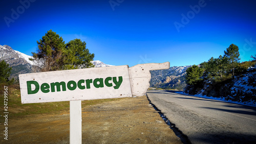 Sign 377 - Democracy