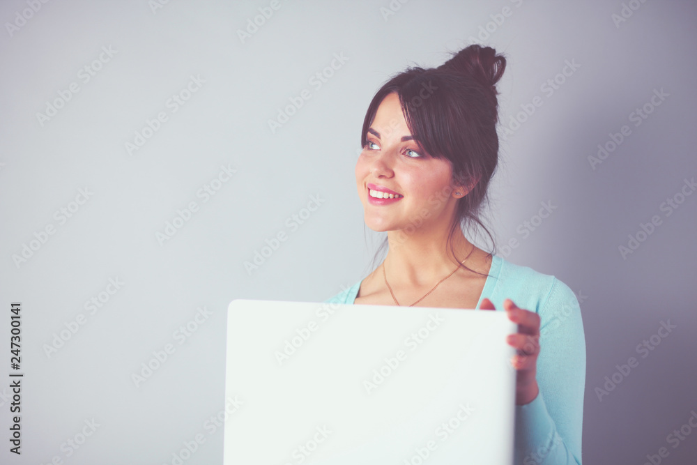 Portrait of an attractive fashionable young brunette woman. young brunette woman. Portrait of an attractive fashionable young brunette woman. young brunette woman.
