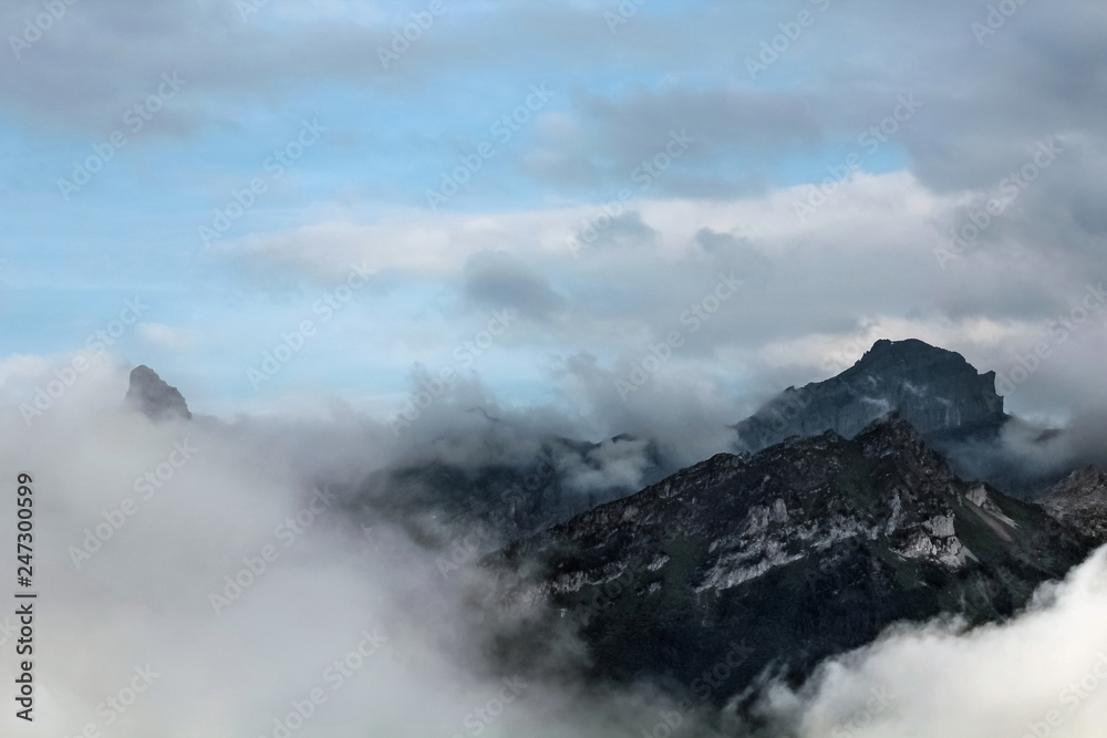 Mountains Obscured By Clouds